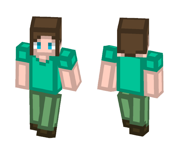 Green Girl - Girl Minecraft Skins - image 1