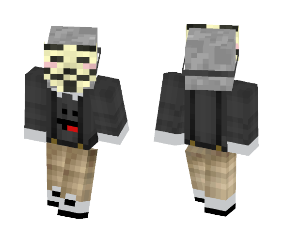hacker skeleton - Male Minecraft Skins - image 1