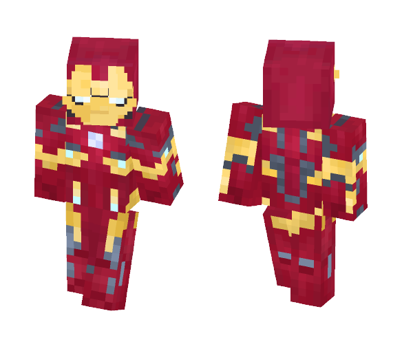 Iron Man Mark 46 | Civil war - Iron Man Minecraft Skins - image 1