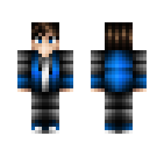 Gray And Blue Clothes - Male Minecraft Skins - image 2