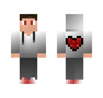 Heart Hooded Teen! - Male Minecraft Skins - image 2