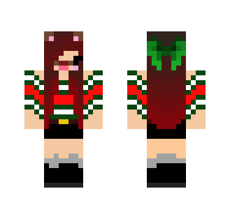 Christmas Dog filter girl - Christmas Minecraft Skins - image 2
