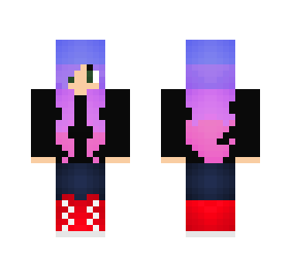 Girl // Crazy Multi-colored Hair - Color Haired Girls Minecraft Skins - image 2