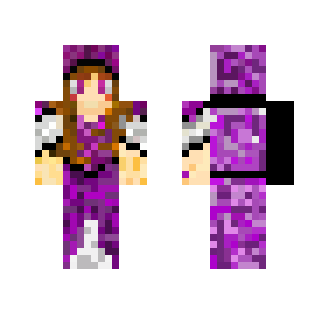 The mysterie Witch in purble - Female Minecraft Skins - image 2