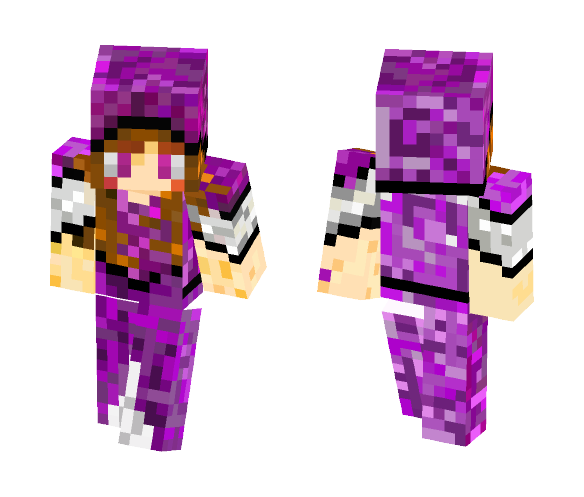The mysterie Witch in purble - Female Minecraft Skins - image 1