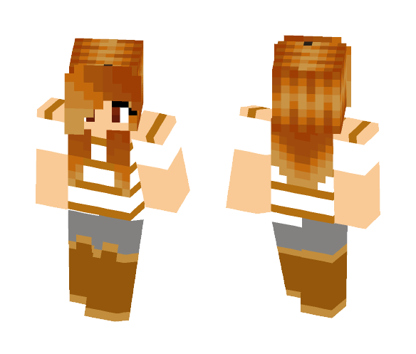 Pumpkin Lady - Female Minecraft Skins - image 1