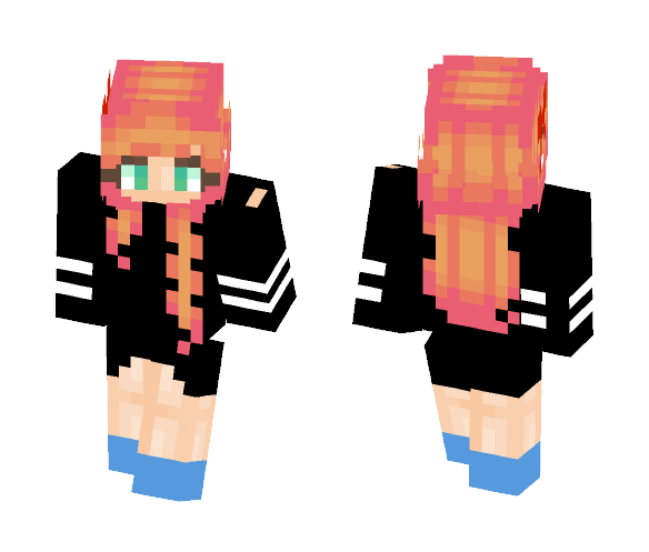 Black pencil dress girl - Girl Minecraft Skins - image 1