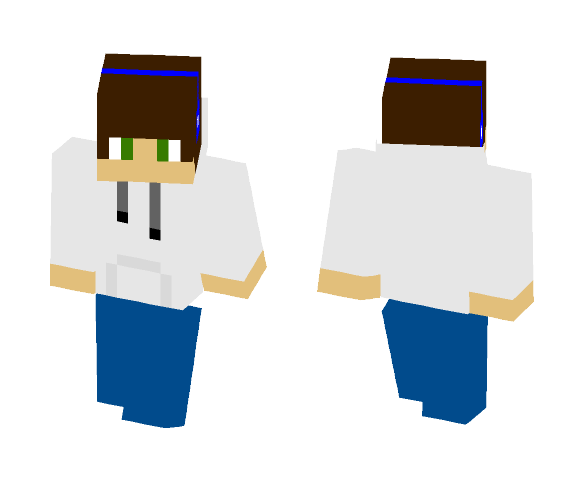 White hoodie ben1141 - Male Minecraft Skins - image 1