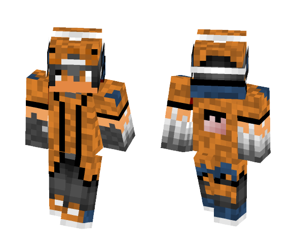 Orange Clothed Teenager - Male Minecraft Skins - image 1