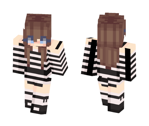 Stripes~ - Female Minecraft Skins - image 1