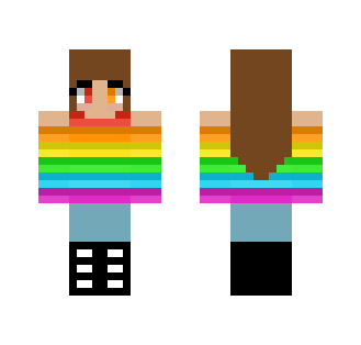 Rainbow Girl~! - Female Minecraft Skins - image 2