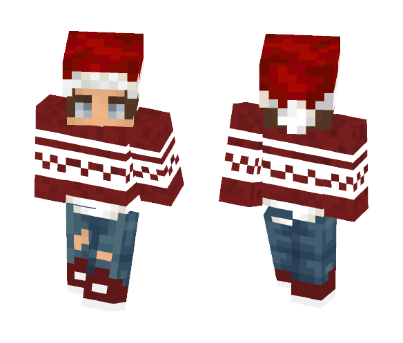 Christmas - Ripped Jeans - Christmas Minecraft Skins - image 1