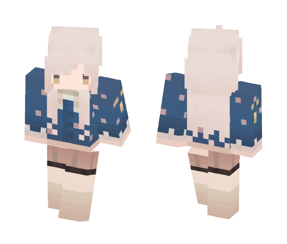 Musical Girl | Violin Blue - Girl Minecraft Skins - image 1