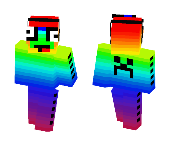 rainbow guy - Male Minecraft Skins - image 1