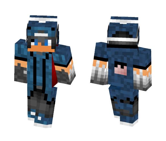 Blue Clothed Teenager - Male Minecraft Skins - image 1