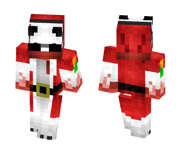 Santa Panda - Male Minecraft Skins - image 1