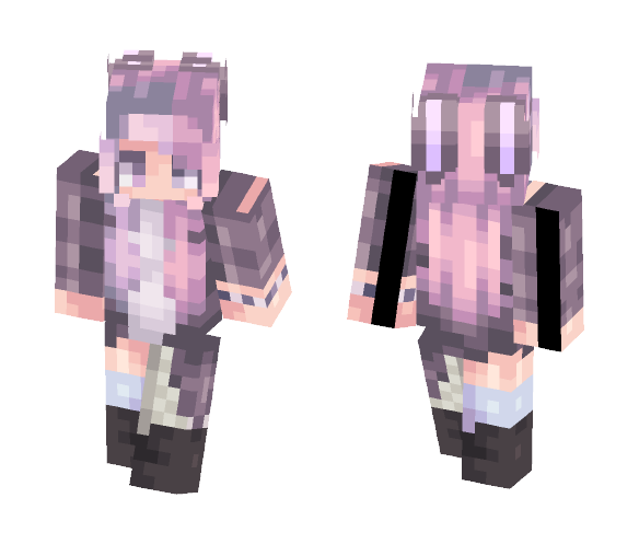 ~Purple Bunny~ - Female Minecraft Skins - image 1