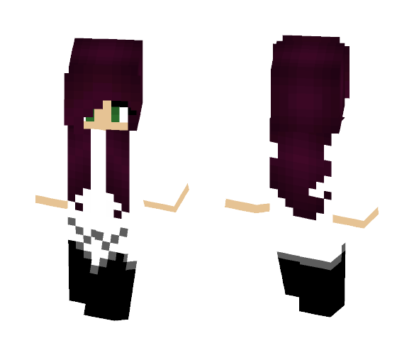 Girl (Autumn Series) Burgundy - Girl Minecraft Skins - image 1