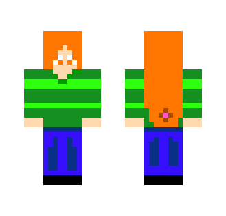 Rabbit orange-haired girl - Color Haired Girls Minecraft Skins - image 2