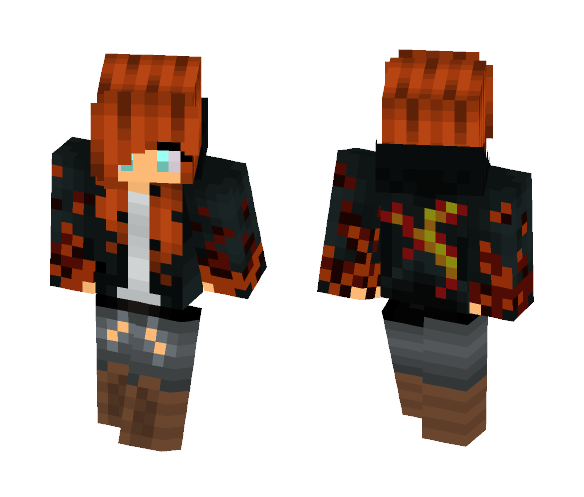 Red Hair girl - Color Haired Girls Minecraft Skins - image 1