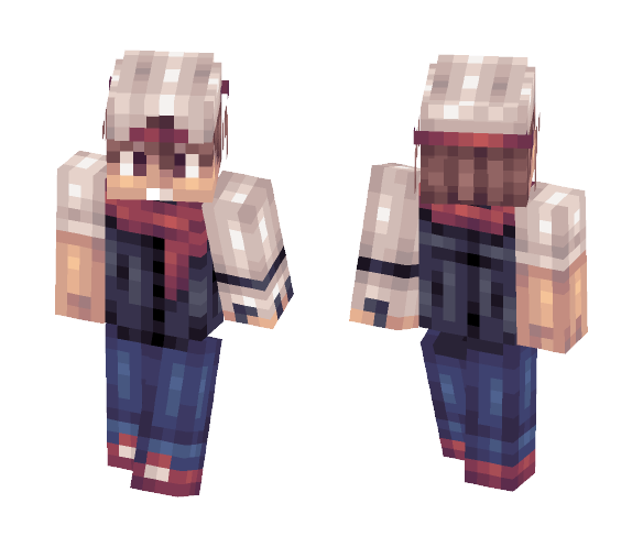 Red Scarf Dude X3 - Male Minecraft Skins - image 1