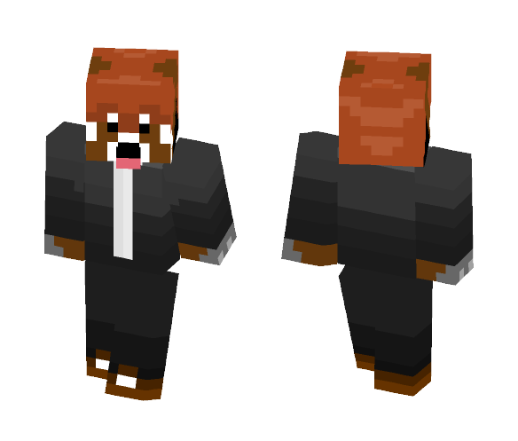 Red Tuxedo Panda - Other Minecraft Skins - image 1