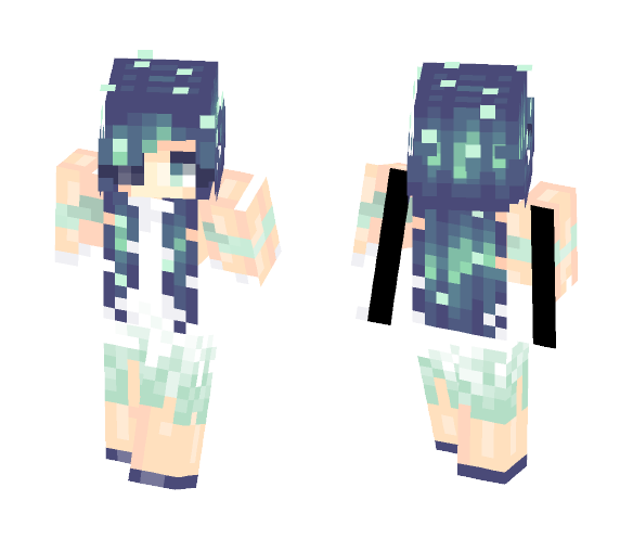 Corrupted Guardian - Female Minecraft Skins - image 1