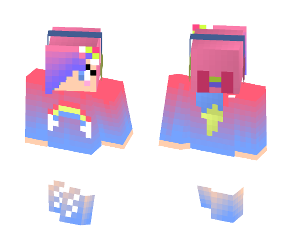 .:Humanized:. Chica's Magic Rainbow - Female Minecraft Skins - image 1