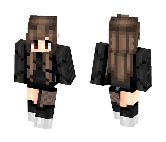 Black sweater - Female Minecraft Skins - image 1