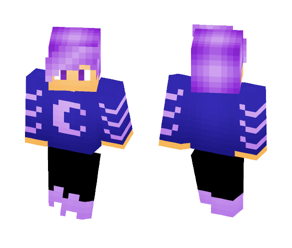 Purple Moon - Male Minecraft Skins - image 1