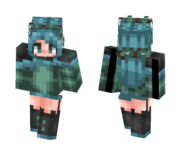 Neon Grass - Female Minecraft Skins - image 1