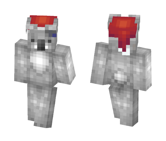 KoalaWithSantaHat - Male Minecraft Skins - image 1
