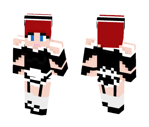 cute red head maid - Female Minecraft Skins - image 1