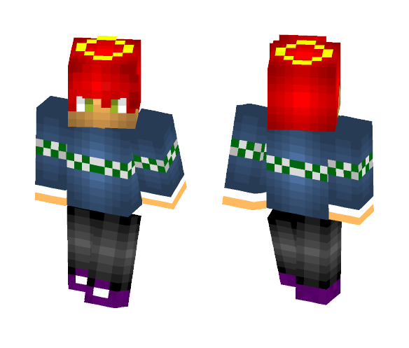 Red Snow Boy - Boy Minecraft Skins - image 1