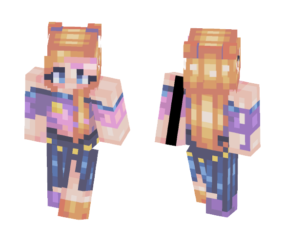 Sparkly Sunset - Female Minecraft Skins - image 1