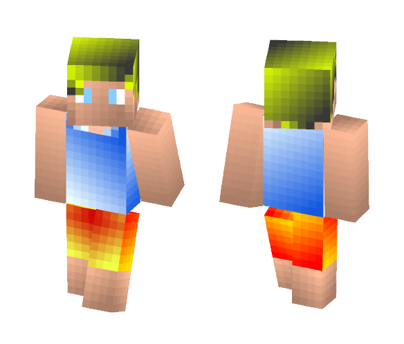 Beach Blonde Guy - Male Minecraft Skins - image 1