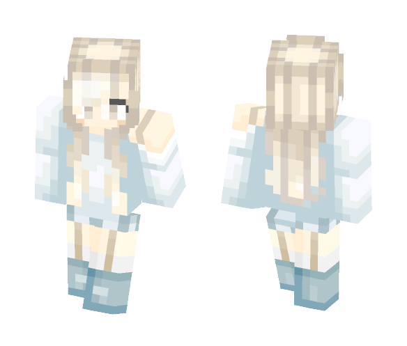 ~Lɛgɛɳɗɑʀiɑɳ~ Silver Snow - Female Minecraft Skins - image 1