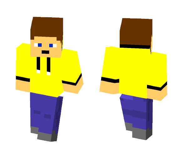 Sweatshirt boy Yellow - Boy Minecraft Skins - image 1