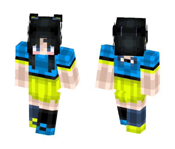 Neon and things, whatever - Female Minecraft Skins - image 1