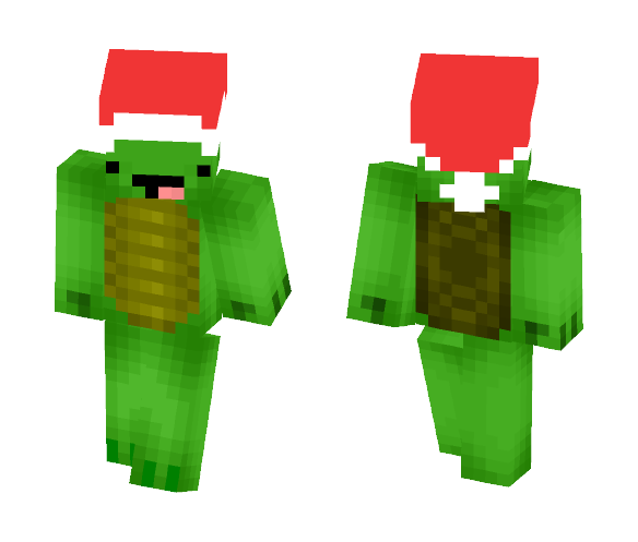 Christmas Turtle Derp - Christmas Minecraft Skins - image 1