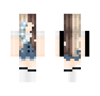 Flower Chibi Girl ; Bailscar18 Req - Girl Minecraft Skins - image 2