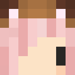 Pink hair deer girl - Color Haired Girls Minecraft Skins - image 3