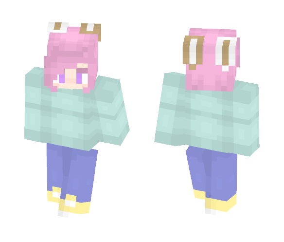 Pastel Bunny thing ^-^ - Interchangeable Minecraft Skins - image 1