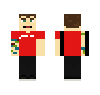 RomanAtwood (Red T-shirt) 2016 - Male Minecraft Skins - image 2
