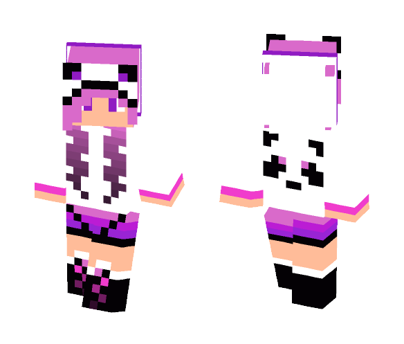 10 Sub Special!!! Pink Panda Girl - Girl Minecraft Skins - image 1