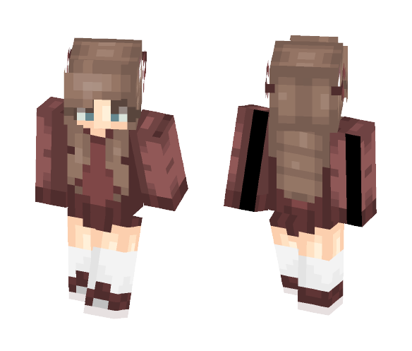 Maroon Beauty - Request for Eliynia - Female Minecraft Skins - image 1