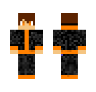 Black and Orange Hoodie - Male Minecraft Skins - image 2