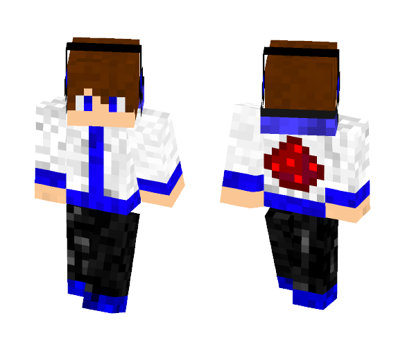 Blue Redstone Hoodie - Male Minecraft Skins - image 1