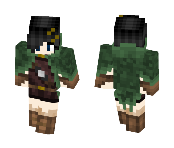 Caped Girl - Girl Minecraft Skins - image 1