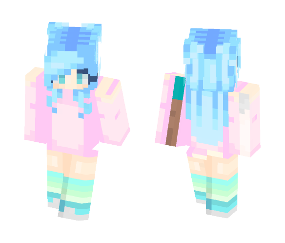 blue yay - Female Minecraft Skins - image 1